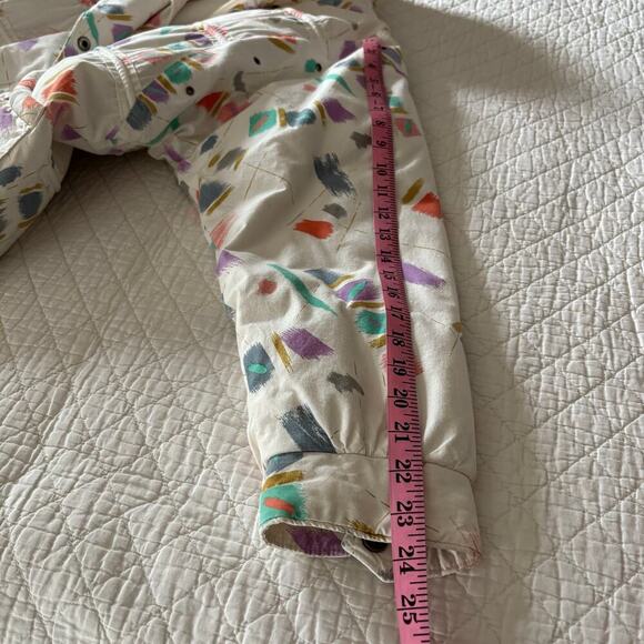 VTG GALLERY Quilted Puffer Jacket Unisex Confetti SzM Retro 90s Disco Y2K Iconic - Picture 10 of 10